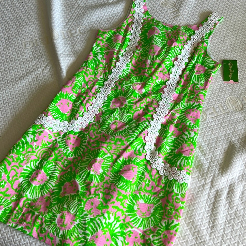Lilly Pulitzer Liz shift dress Sunny side lion